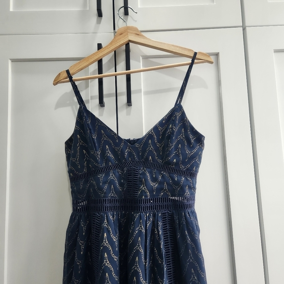 Revolve NBD Miley Dress Fit N Flare Navy Small - Picture 4 of 12